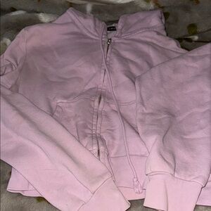 Light Pink Zip-Up Hoodie